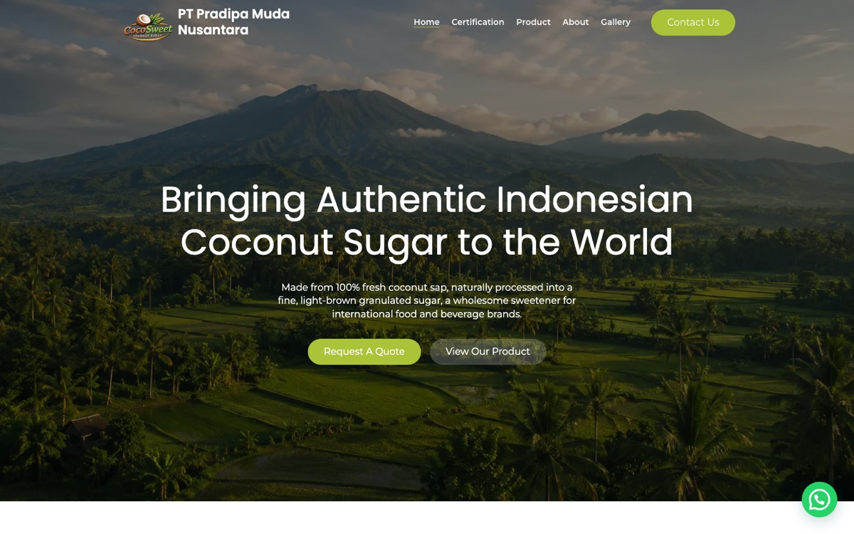 Coco Sweet Global desktop preview