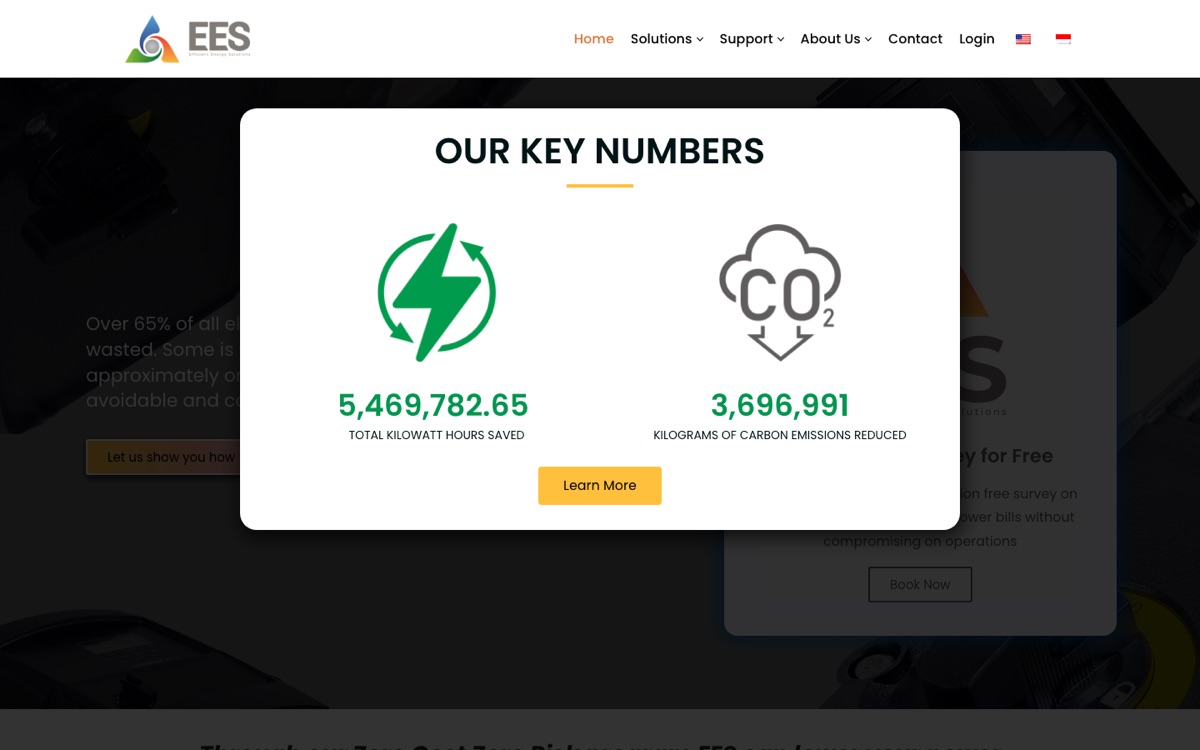 EES Group desktop preview