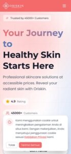 Oriskin mobile preview