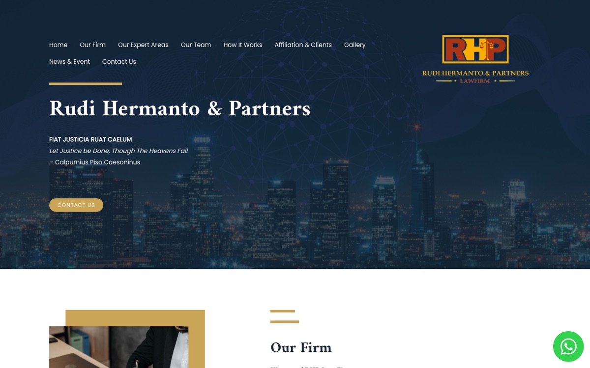 RHP Law Firm desktop preview